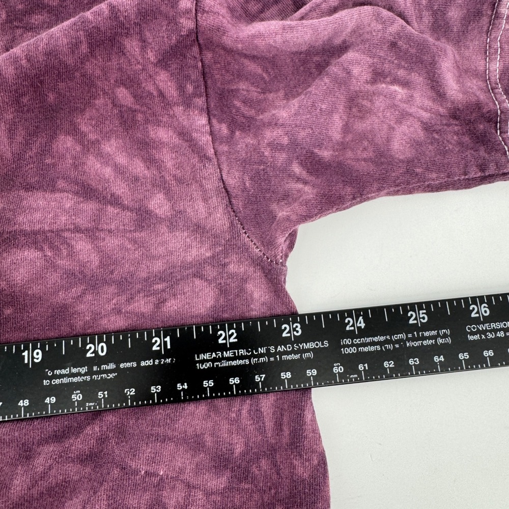 Vintage 90s Delta Native Wolf Tie Dye T-Shirt Mens XL Purple Short Sleeve - Picture 5 of 6